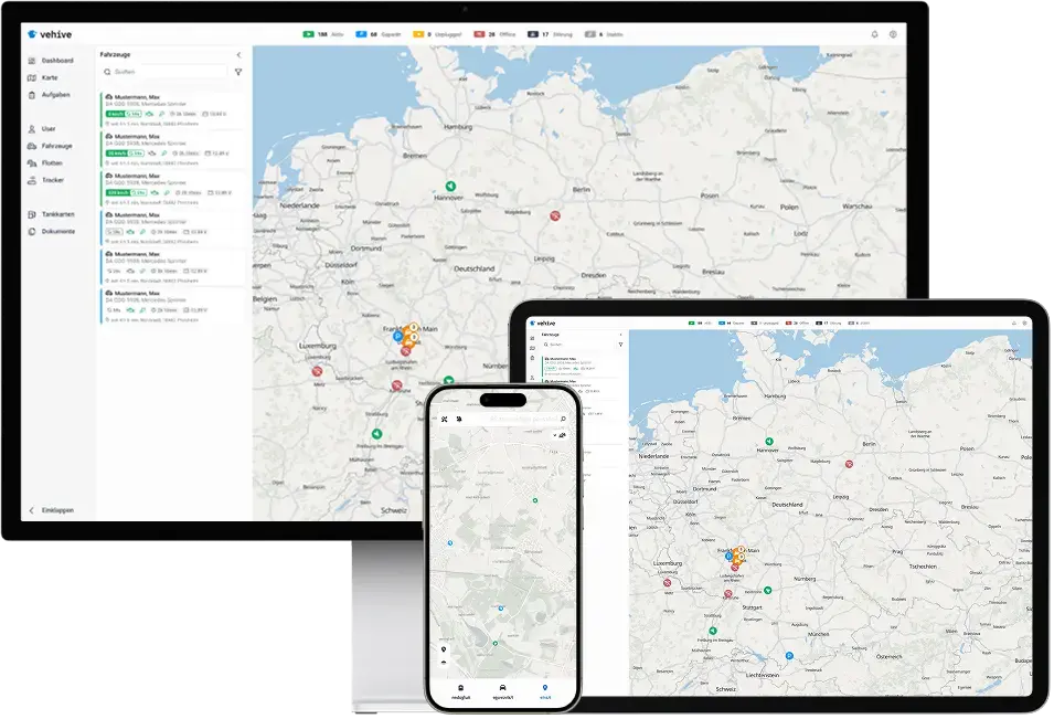 Flottenmanagement Software - Browser und Mobile Devices