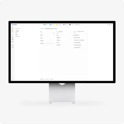 Flottenmanagement Software - Einstellungen
